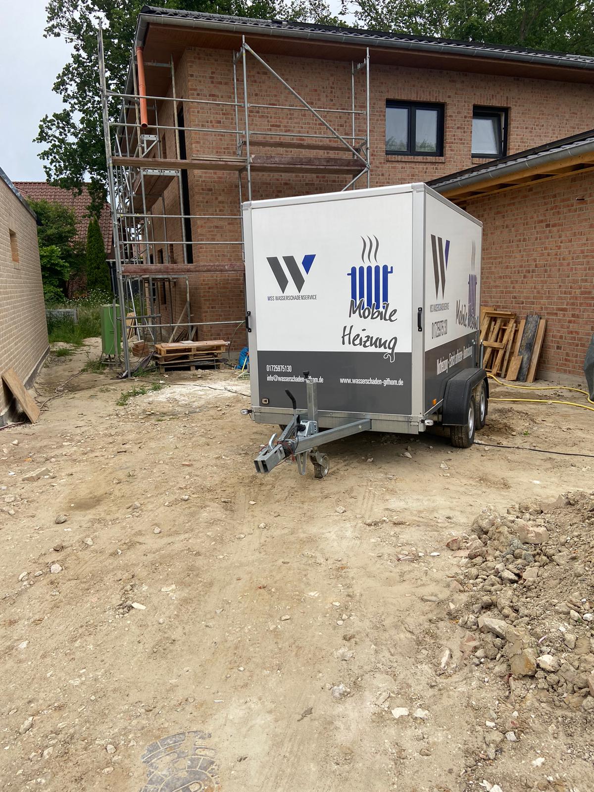 Heiztechnik im Anhänger